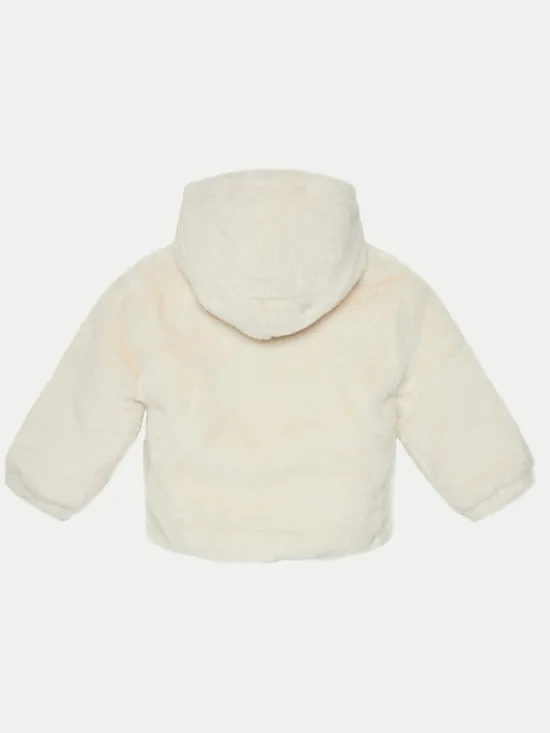 United Colors Of Benetton Futro 2A4SGN03G Écru Regular Fit