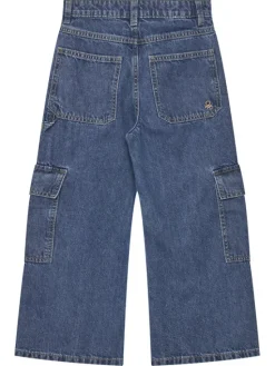 United Colors Of Benetton Jeansy 4DW2CE035 Niebieski Wide Leg