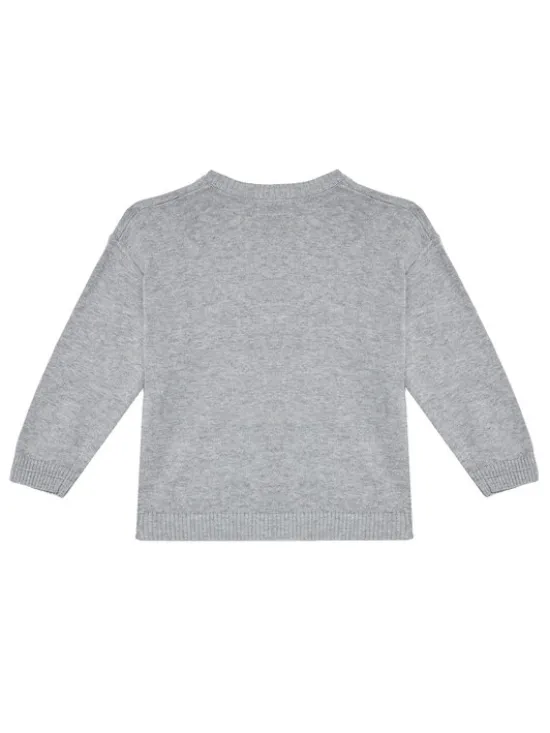 United Colors Of Benetton Kardigan 120YG600G Szary Regular Fit