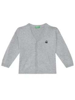 United Colors Of Benetton Kardigan 120YG600G Szary Regular Fit
