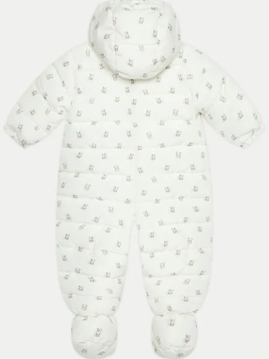 United Colors Of Benetton Kombinezon zimowy 2UWJAT002 Biały Regular Fit