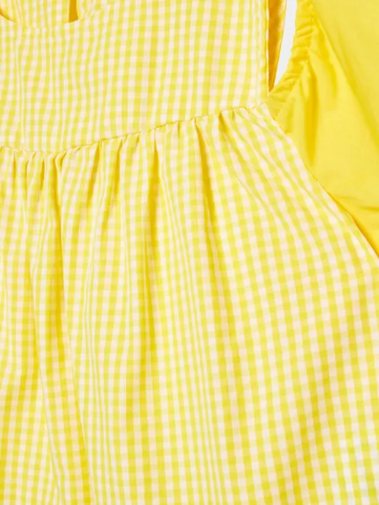 United Colors Of Benetton Koszula 57KTGQ011 Żółty Regular Fit