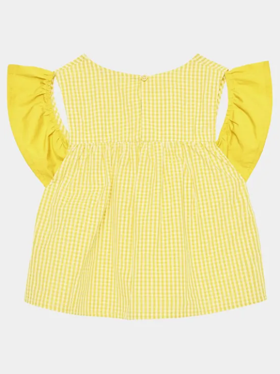 United Colors Of Benetton Koszula 57KTGQ011 Żółty Regular Fit