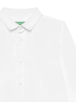 United Colors Of Benetton Koszula 54AZGQ00J Biały Regular Fit
