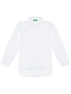United Colors Of Benetton Koszula 5EW7CQ04A Biały Oversize