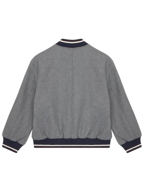 United Colors Of Benetton Kurtka bomber 2LLUCN06G Szary Regular Fit