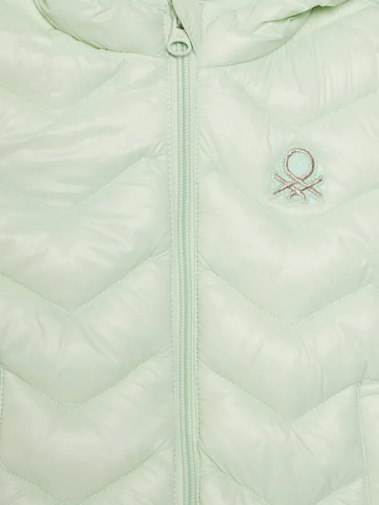 United Colors Of Benetton Kurtka zimowa 21INGN02Z Zielony Regular Fit