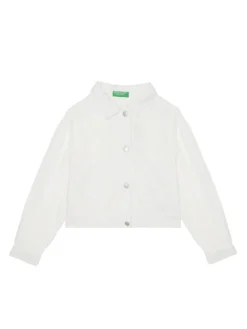 United Colors Of Benetton Kurtka przejściowa 21AQCN060 Biały Regular Fit