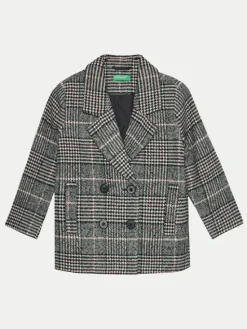 United Colors Of Benetton Płaszcz przejściowy 2SNQCN04S Szary Regular Fit