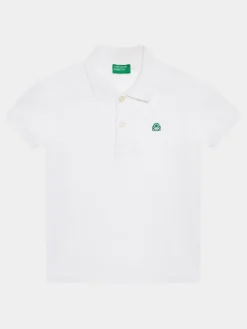 United Colors Of Benetton Polo 3089G3008 Biały Regular Fit