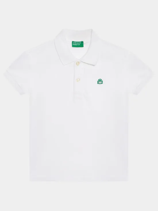 United Colors Of Benetton Polo 3089G3008 Biały Regular Fit