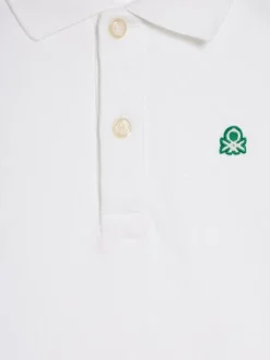 United Colors Of Benetton Polo 3089G3008 Biały Regular Fit