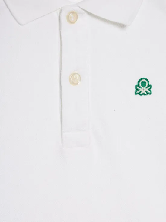 United Colors Of Benetton Polo 3089G3008 Biały Regular Fit