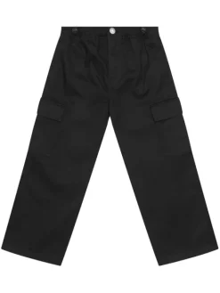 United Colors Of Benetton Spodnie materiałowe 4XZXCF04I Czarny Loose Fit