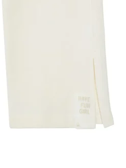 United Colors Of Benetton Spodnie dresowe 3NBMCF06K Écru Relaxed Fit