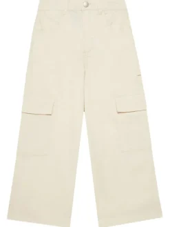 United Colors Of Benetton Spodnie materiałowe 4L2VCE040 Beżowy Wide Leg