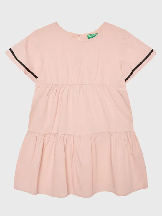 United Colors Of Benetton Sukienka letnia 4O9TGV00P Różowy Regular Fit