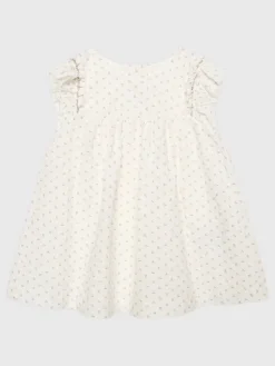 United Colors Of Benetton Sukienka letnia 4PWMAV009 Biały Regular Fit