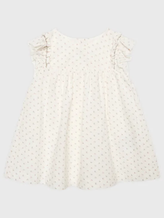 United Colors Of Benetton Sukienka letnia 4PWMAV009 Biały Regular Fit