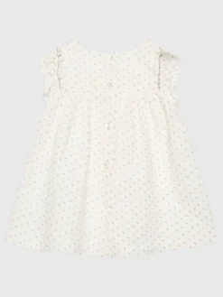 United Colors Of Benetton Sukienka letnia 4PWMAV009 Biały Regular Fit