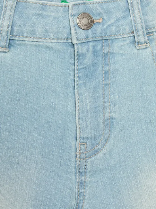 United Colors Of Benetton Szorty jeansowe 4XA2C9010 Błękitny Regular Fit