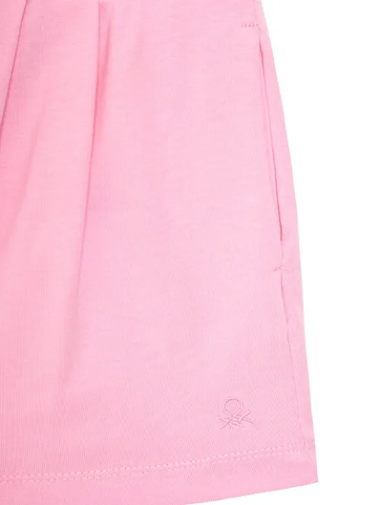 United Colors Of Benetton Szorty sportowe 3BL0C903I Różowy Regular Fit