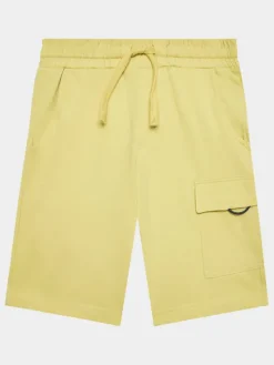 United Colors Of Benetton Szorty materiałowe 3BL0C901U Żółty Regular Fit