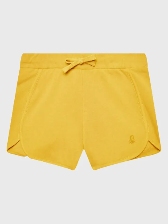 United Colors Of Benetton Szorty sportowe 3J70G900O Żółty Regular Fit