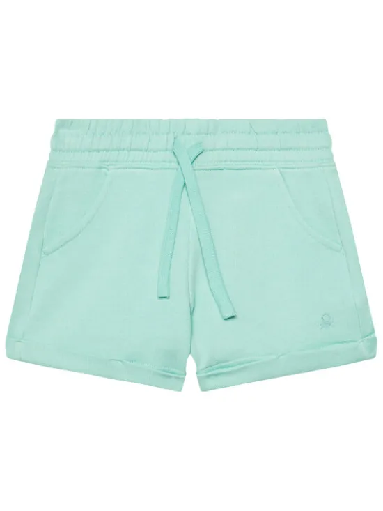 United Colors Of Benetton Szorty sportowe 3J68C901C Zielony Regular Fit