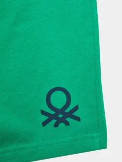 United Colors Of Benetton Szorty sportowe 3BL0G900Q Zielony Regular Fit