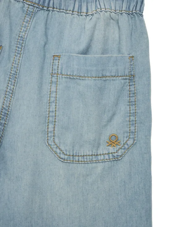United Colors Of Benetton Szorty jeansowe 4DHJG9034 Niebieski Regular Fit