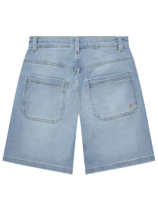 United Colors Of Benetton Szorty jeansowe 44LGC9048 Niebieski Regular Fit