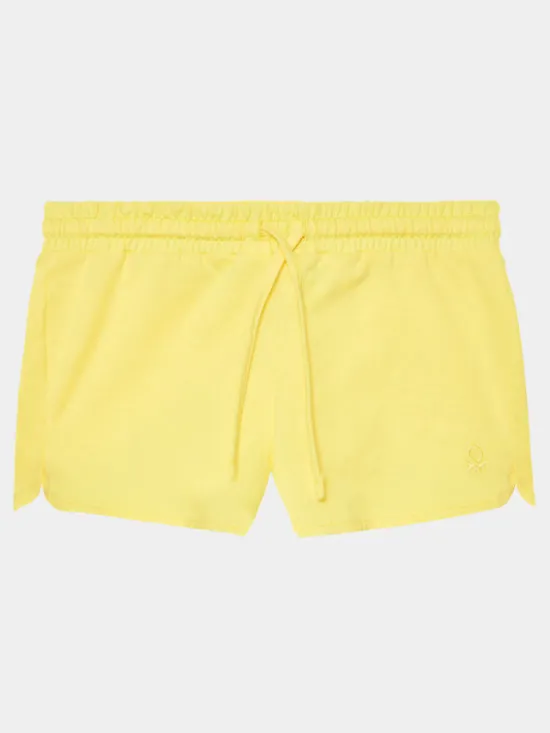 United Colors Of Benetton Szorty sportowe 3I1XG900N Żółty Regular Fit