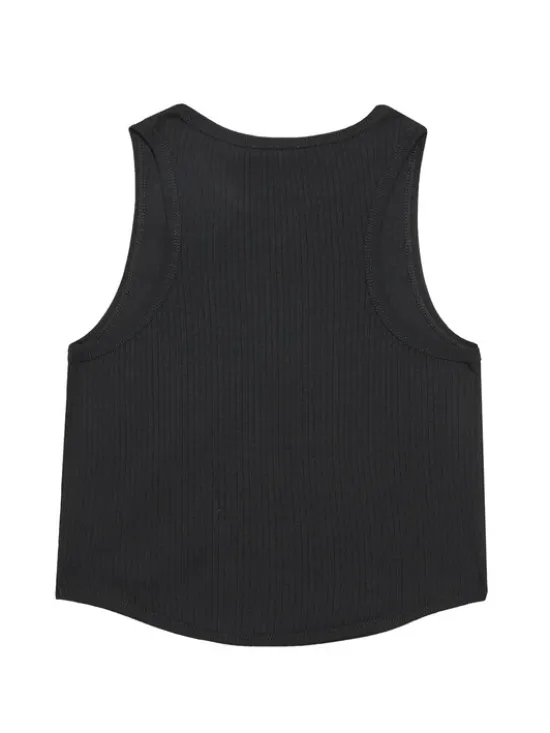 United Colors Of Benetton Top 31H3CH01F Czarny Slim Fit