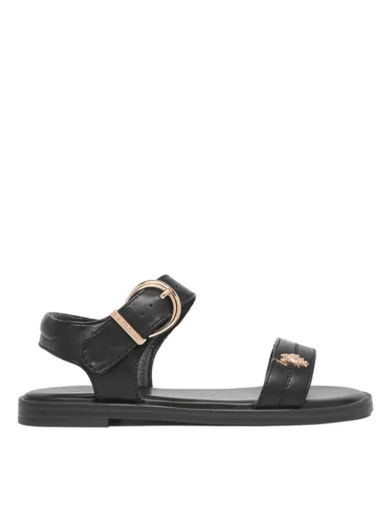 U.S. Polo Assn. Sandały EO-ADELA001K/6Y1 Czarny