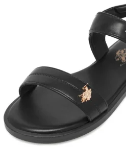 U.S. Polo Assn. Sandały EO-ADELA001K/6Y1 Czarny