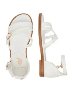 U.S. Polo Assn. Sandały EO-ANGE001K/6Y1 Biały