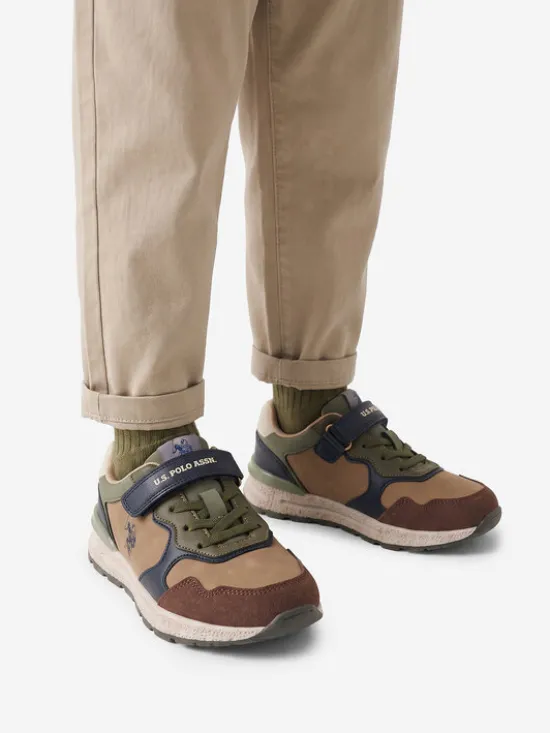 U.S. Polo Assn. Sneakersy EO-MAGIC001K/GY1 Brązowy